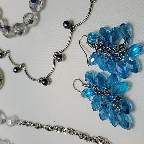 Silver & Blue Jewelry Set - Picture 6 of 8